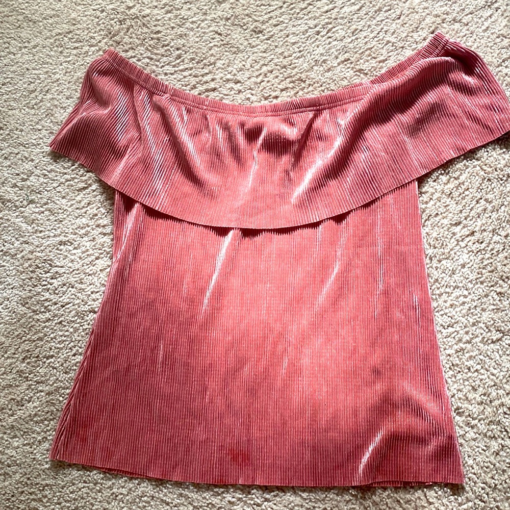 Off the Shoulder Glimmer Top